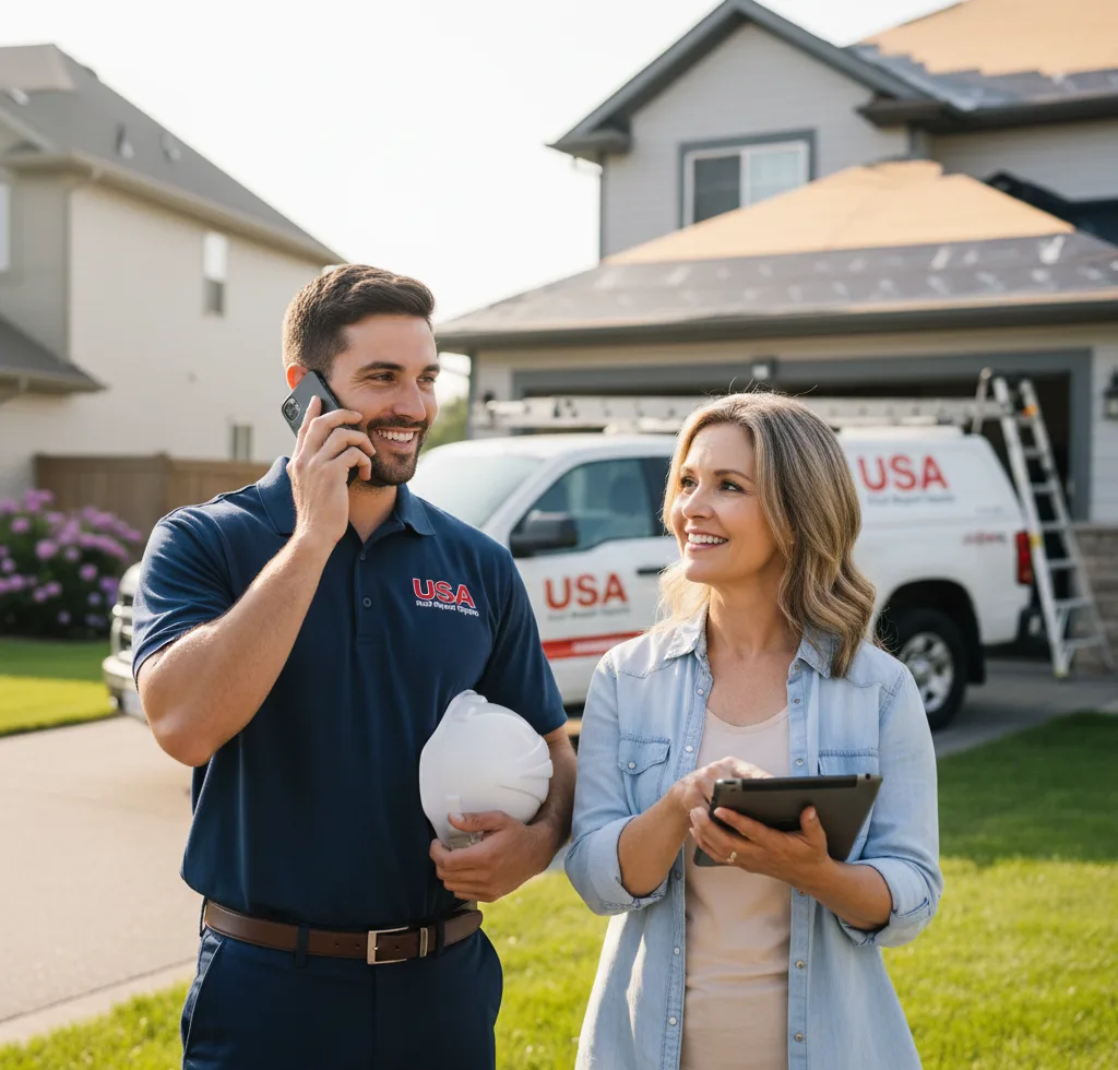 USA Roof Repair Experts customer support in Maxwell